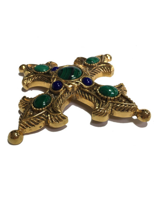 Broche CHRISTIAN DIOR croix vintage