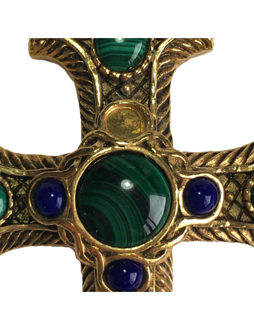 Broche CHRISTIAN DIOR croix vintage