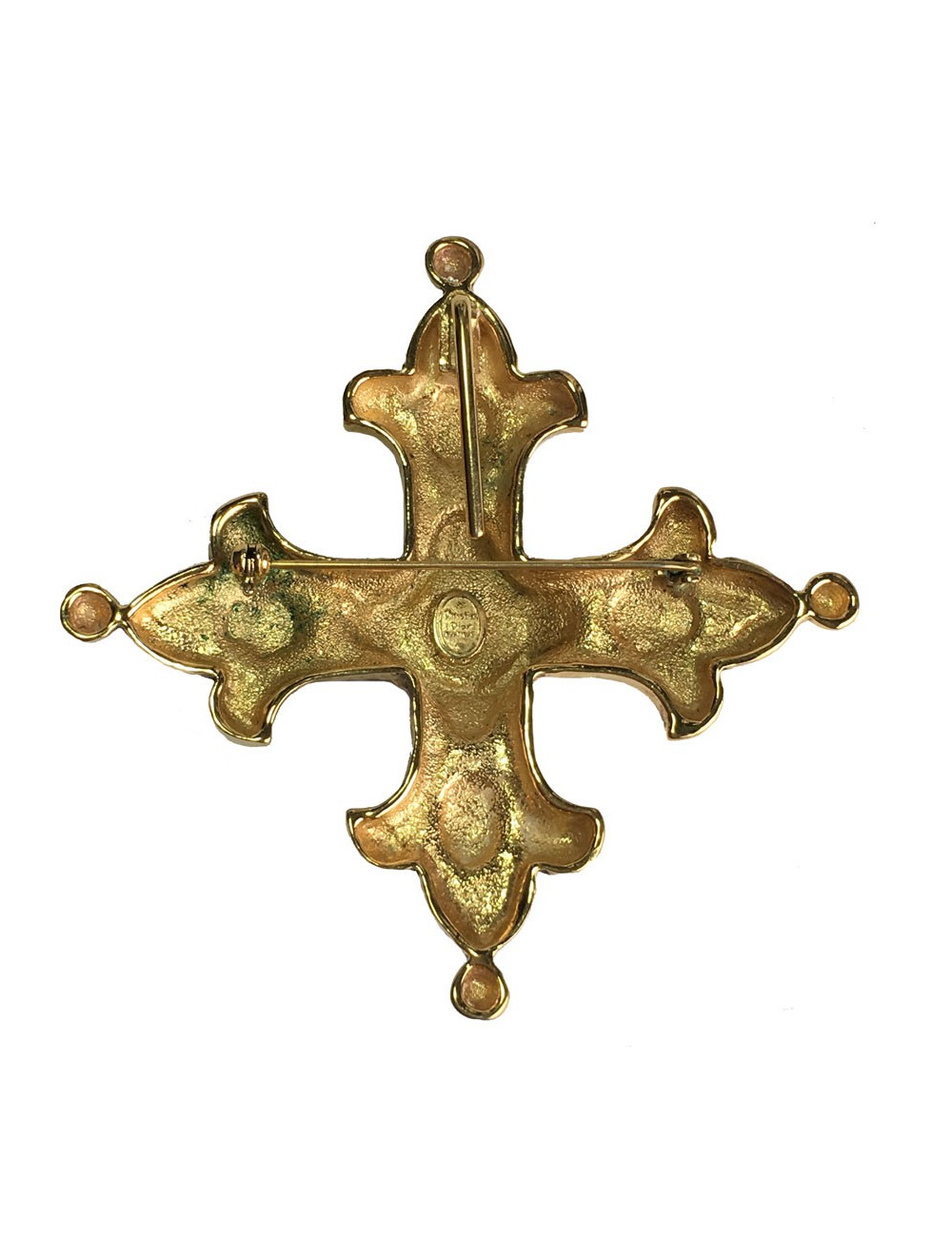 Broche CHRISTIAN DIOR croix vintage