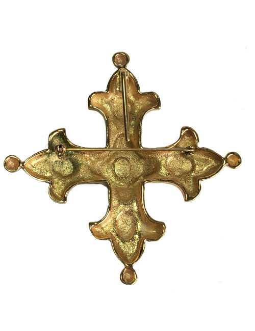 Broche CHRISTIAN DIOR croix vintage