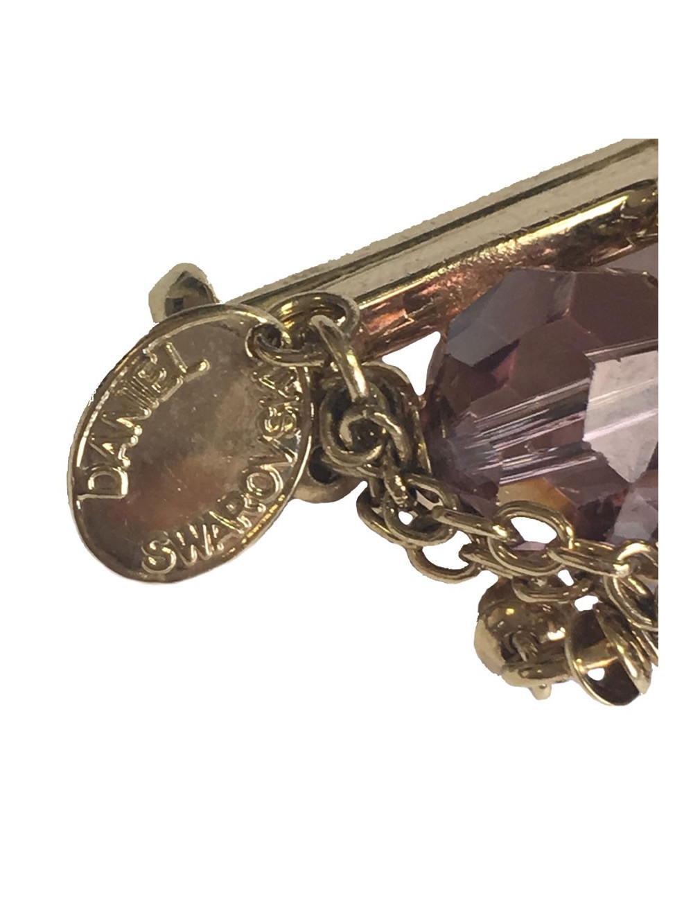 DANIEL SWAROVSKI bracelet beads in Amethyst faceted Crystal