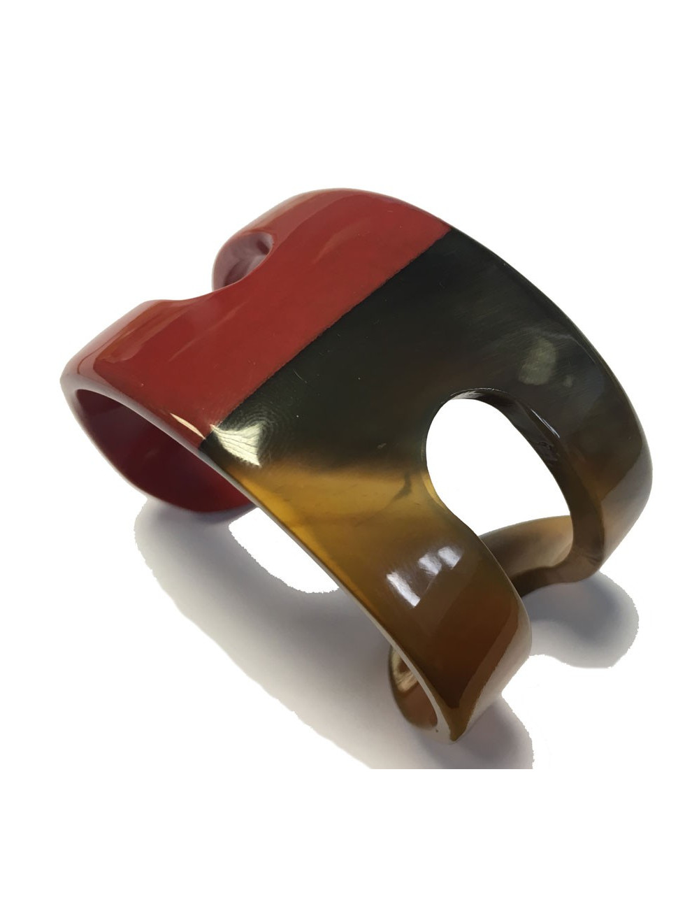 Bracelet HERMÈS ajouré grand modèle bicolore