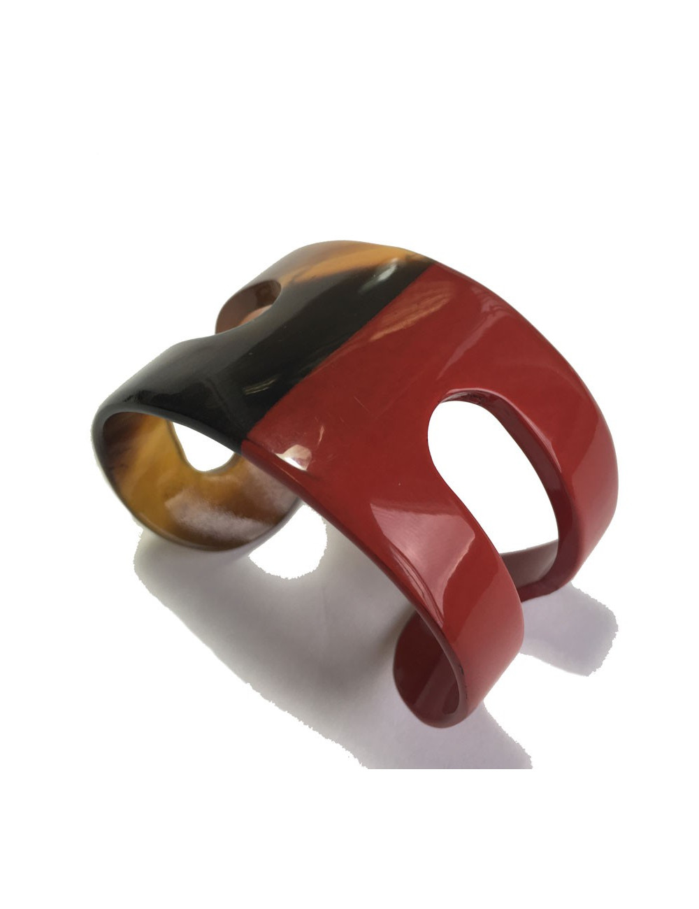 Bracelet HERMÈS ajouré grand modèle bicolore