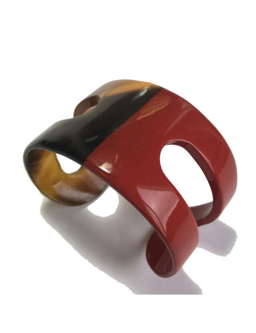 Bracelet HERMÈS ajouré grand modèle bicolore