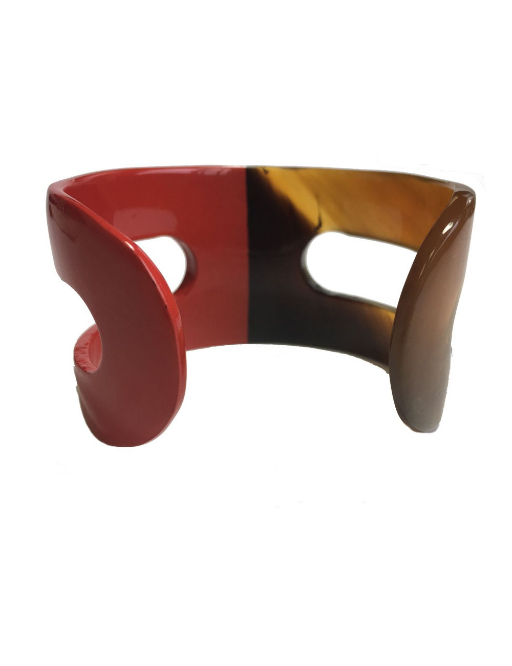 Bracelet HERMÈS ajouré grand modèle bicolore