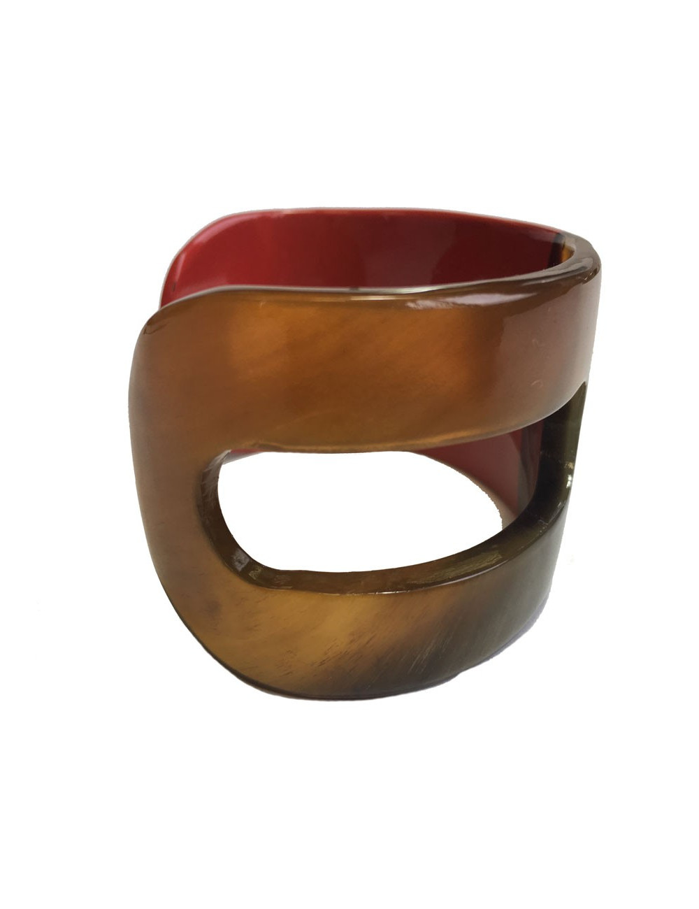 Bracelet HERMÈS ajouré grand modèle bicolore