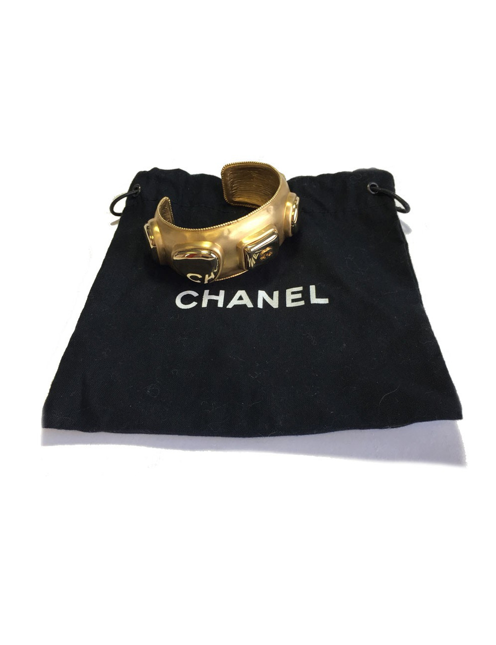 Bracelet CHANEL Vintage en métal doré