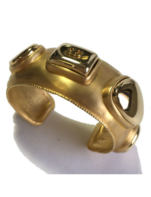 Bracelet CHANEL Vintage en métal doré