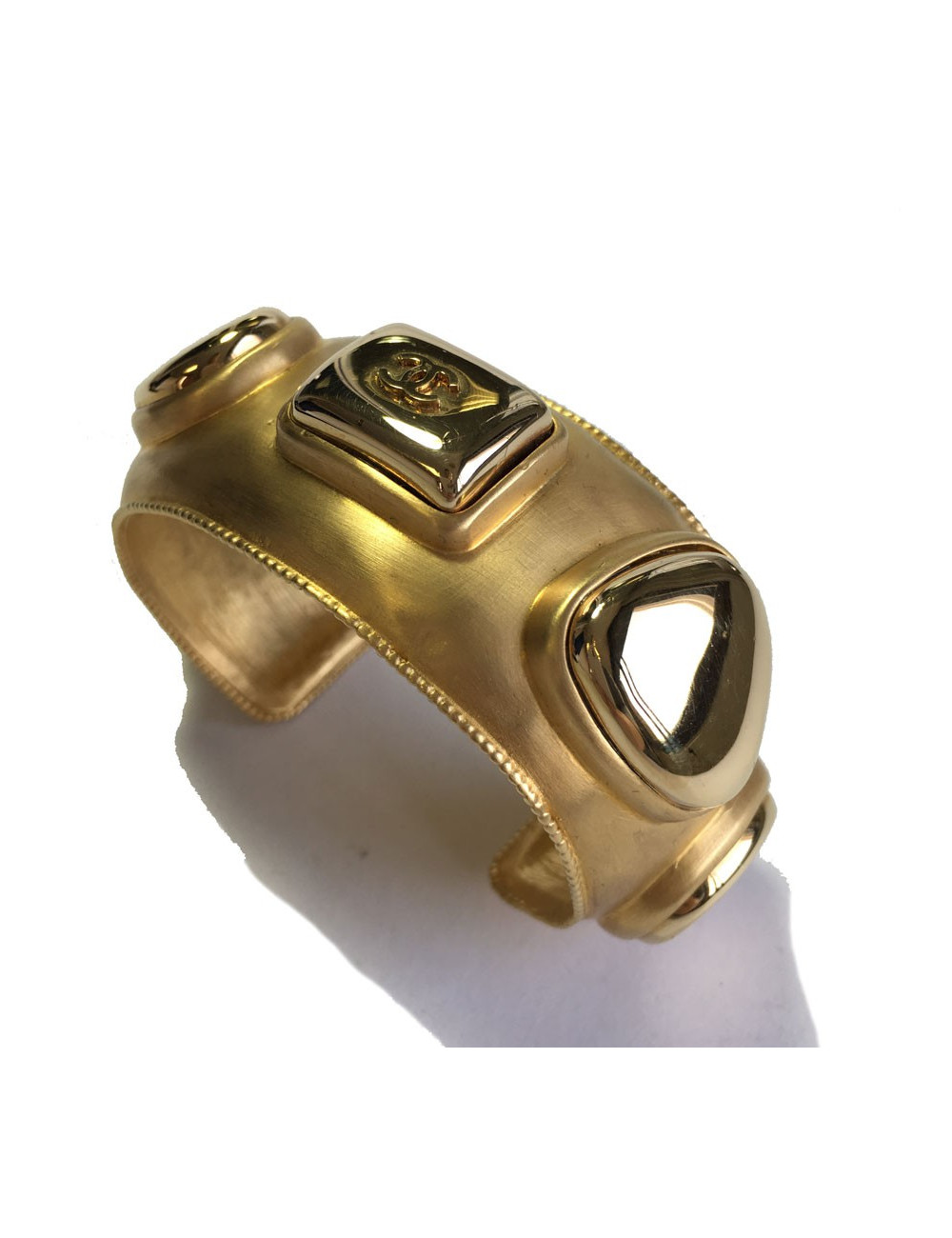 Bracelet CHANEL Vintage en métal doré