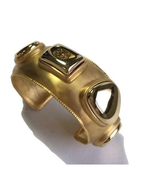 Bracelet CHANEL Vintage en métal doré