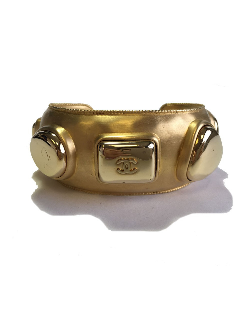 Bracelet CHANEL Vintage en métal doré