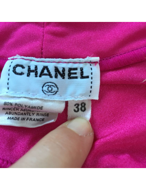  Maillot de bain CHANEL une pièce fuchsia T38