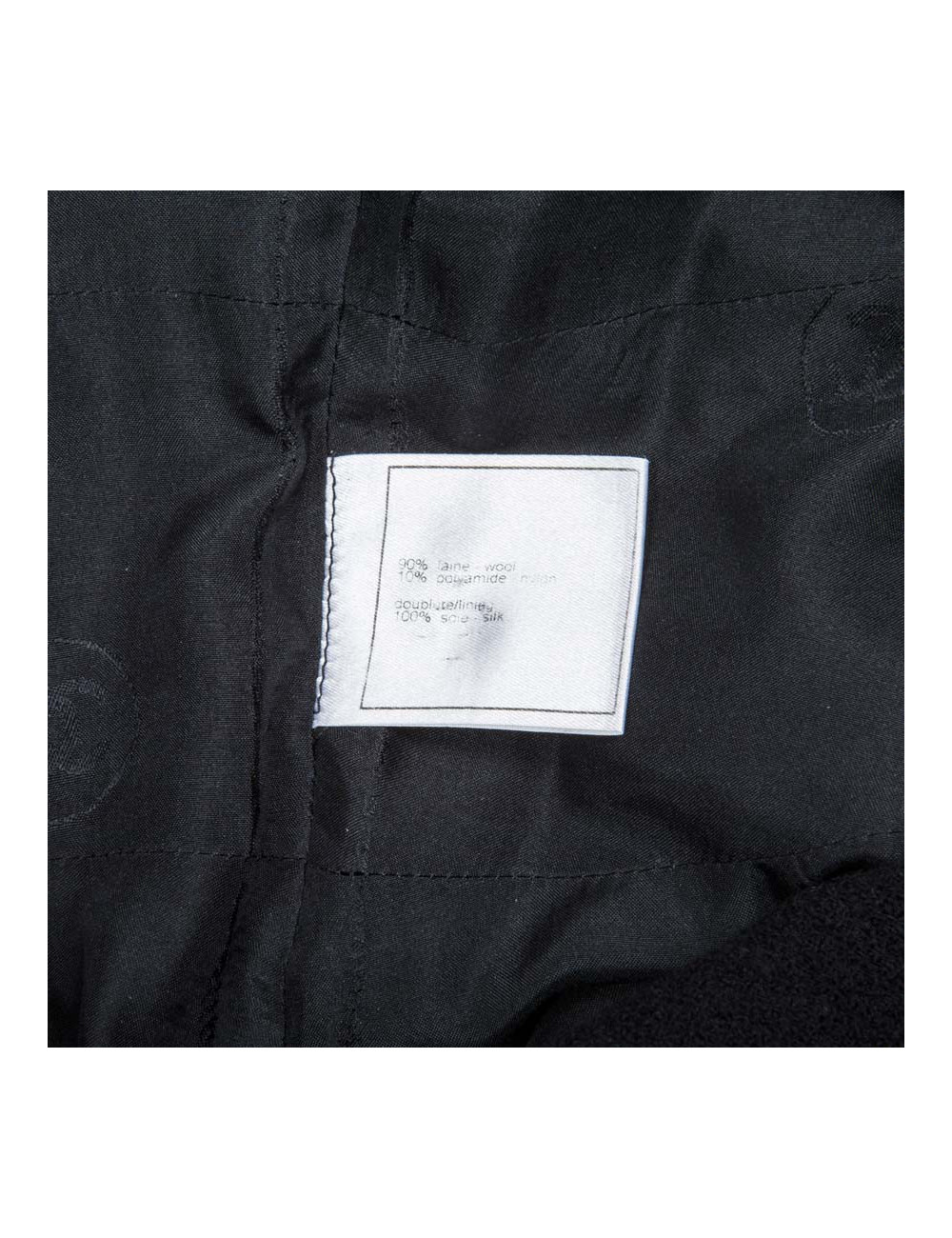 Robe CHANEL T 34 sans manche noire