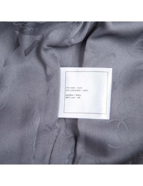 Robe CHANEL T 36 en laine grise