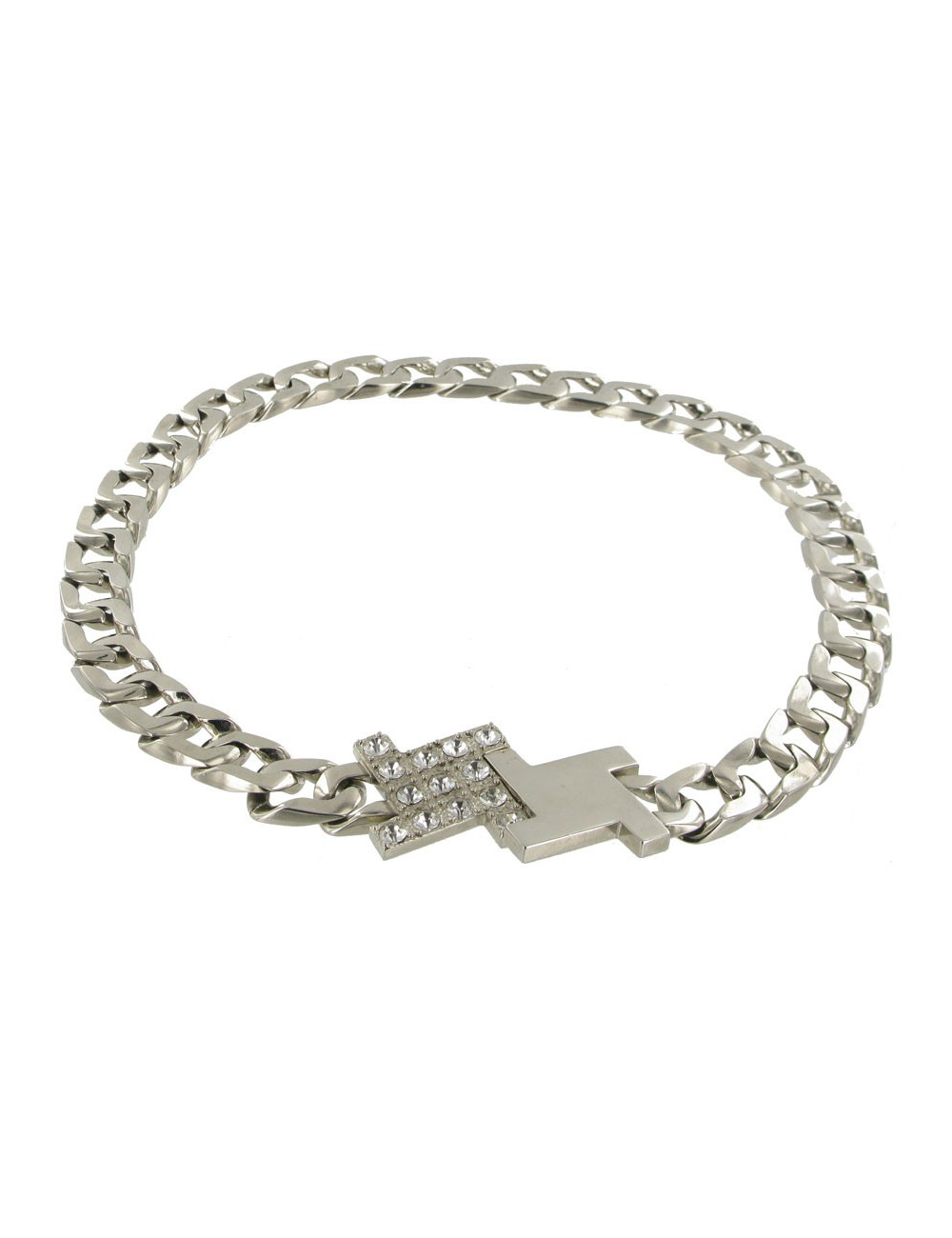 Ceinture année 80 argent et strass