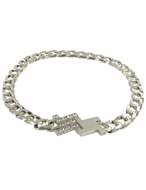 Ceinture année 80 argent et strass