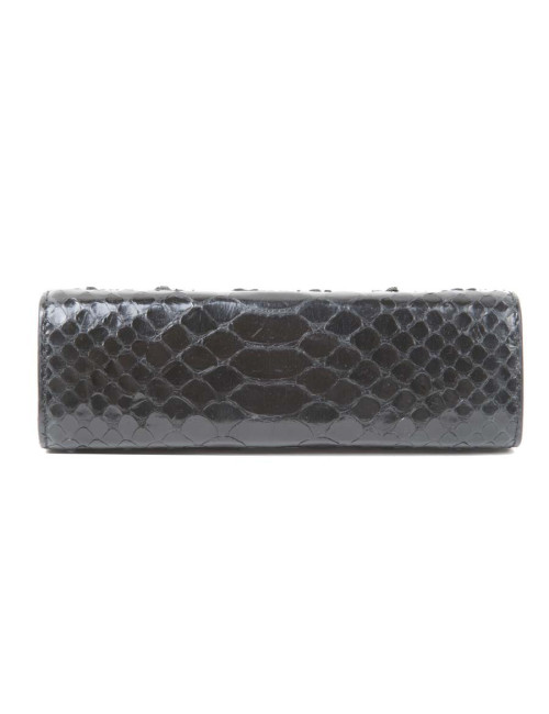 Pochette en python noir ALAIA