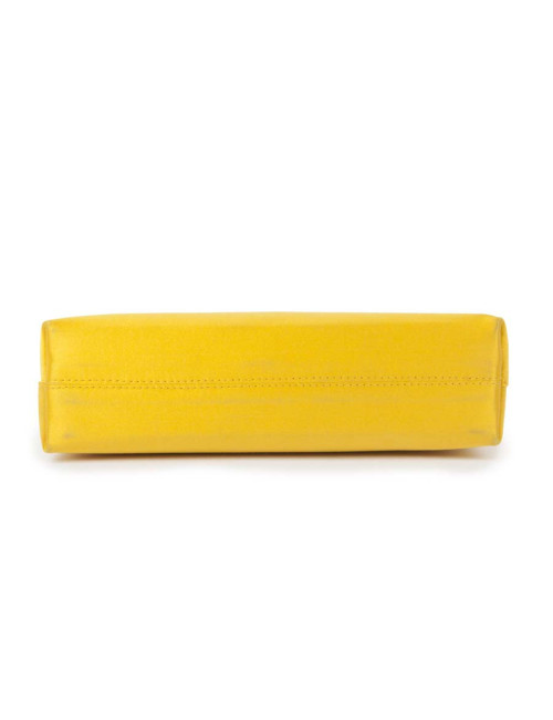 WALTER STEIGER Mini lemon yellow silk cocktail bag