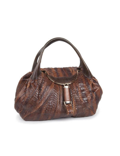 Sac spy FENDI en python grand modèle 