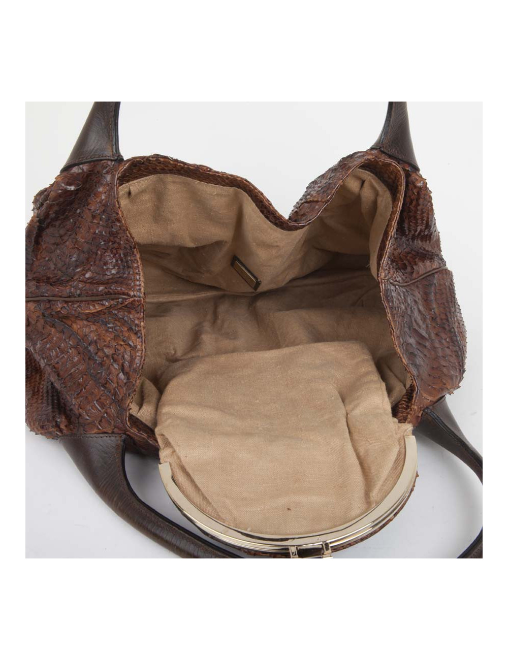 Sac spy FENDI en python grand modèle 