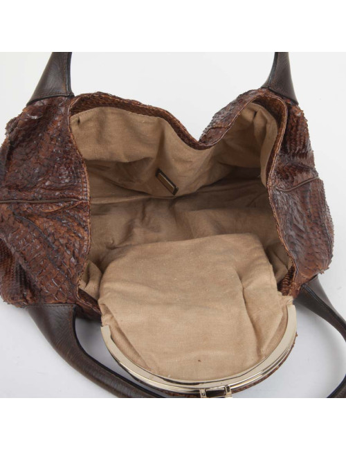 Sac spy FENDI en python grand modèle 