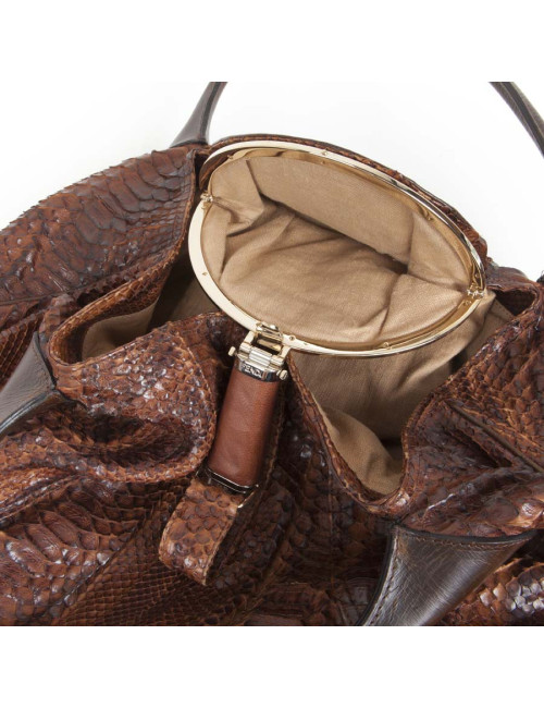 Sac spy FENDI en python grand modèle 