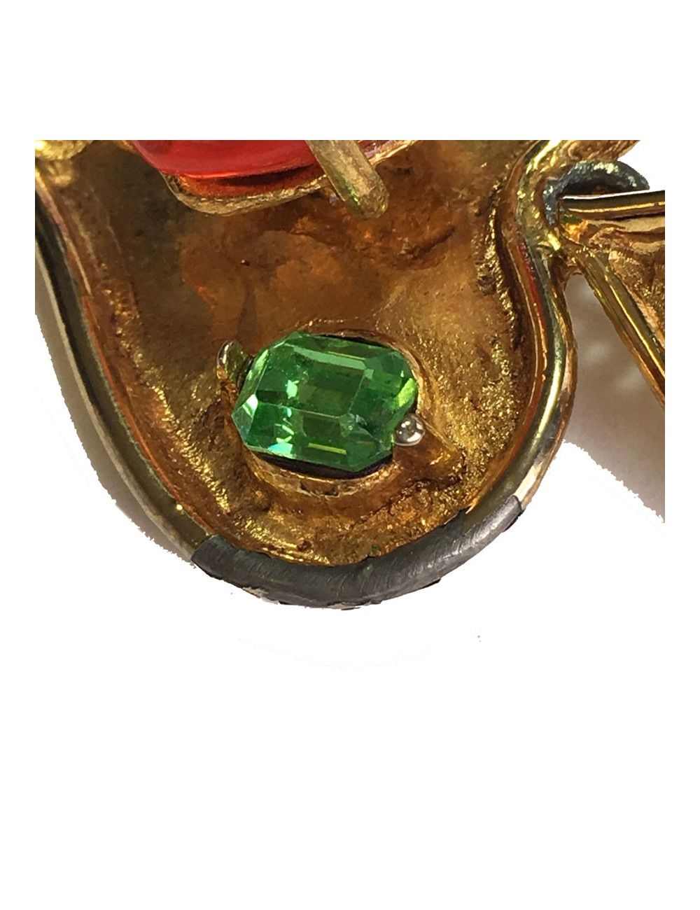 Boucles d'oreille clips CHRISTIAN LACROIX pendants Vintage