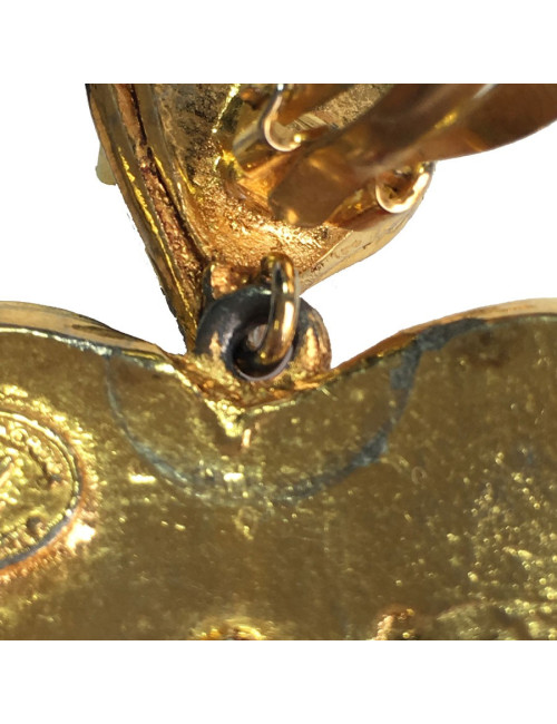 Boucles d'oreille clips CHRISTIAN LACROIX pendants Vintage