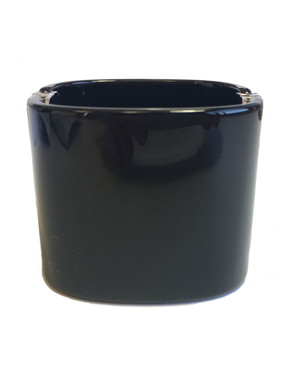 CHANEL cuff black and double C rhinestone