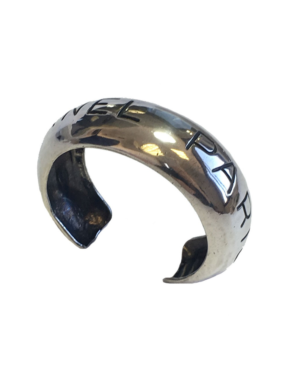 Bracelet CHANEL en métal argenté  vintage