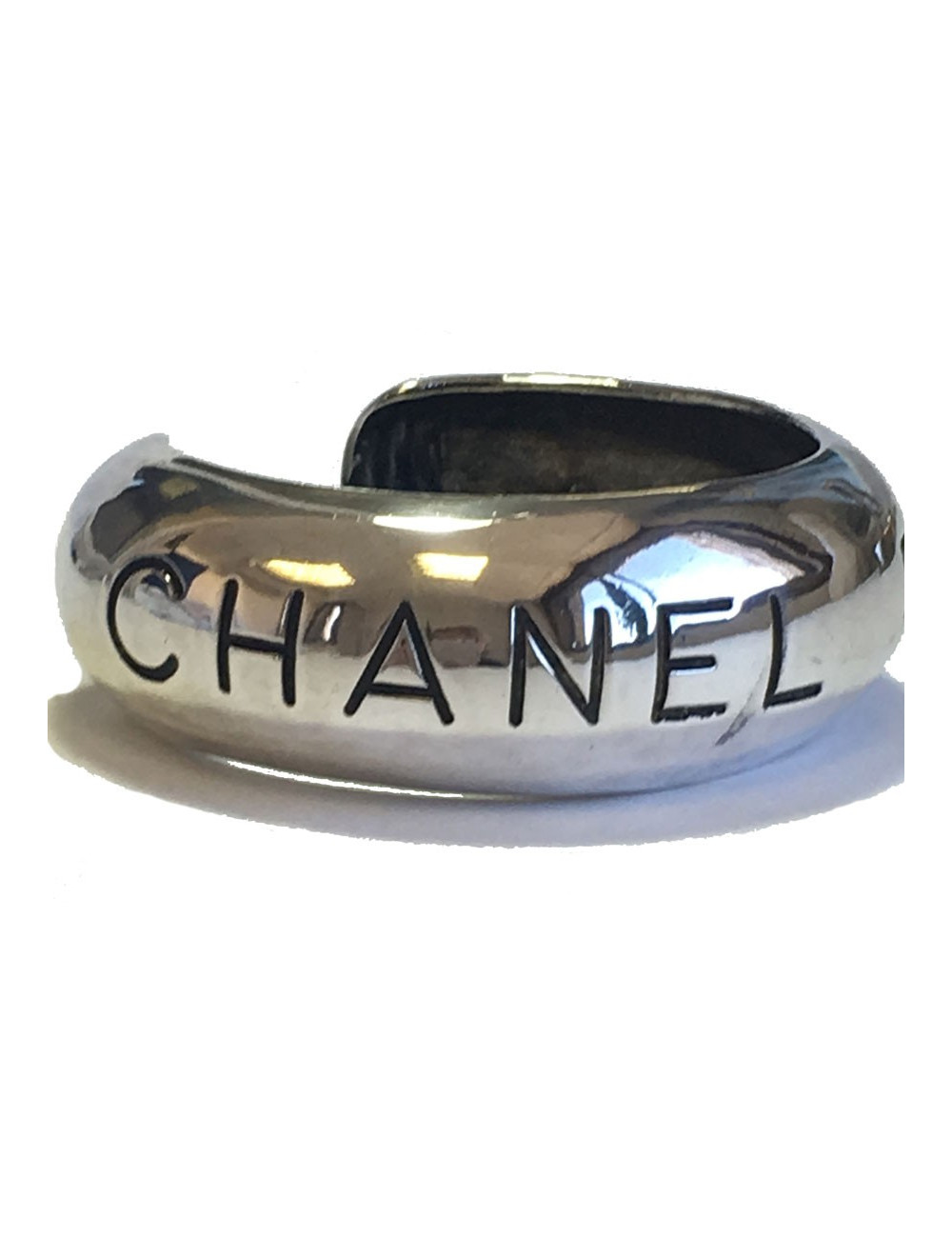 Bracelet CHANEL en métal argenté  vintage