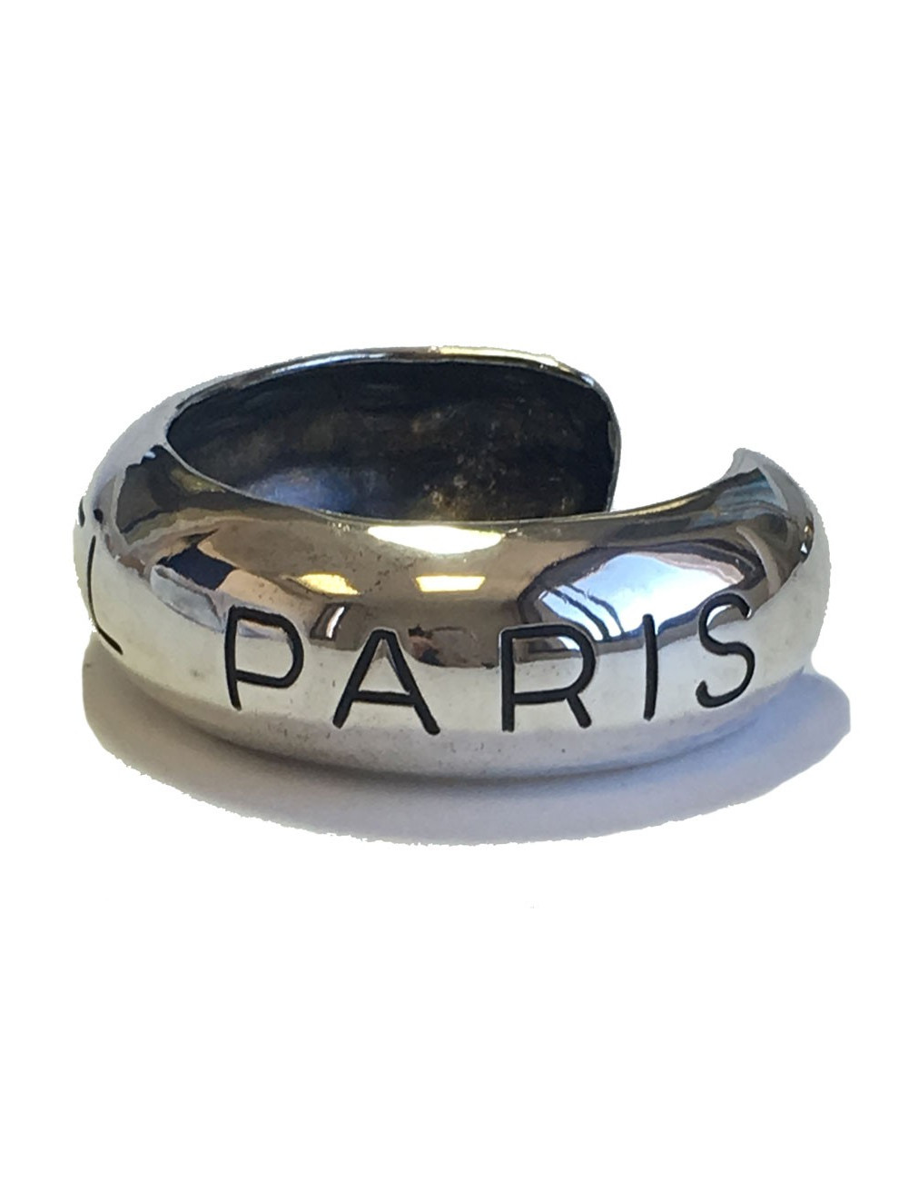 Bracelet CHANEL en métal argenté  vintage