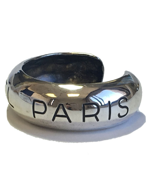 Bracelet CHANEL en métal argenté  vintage