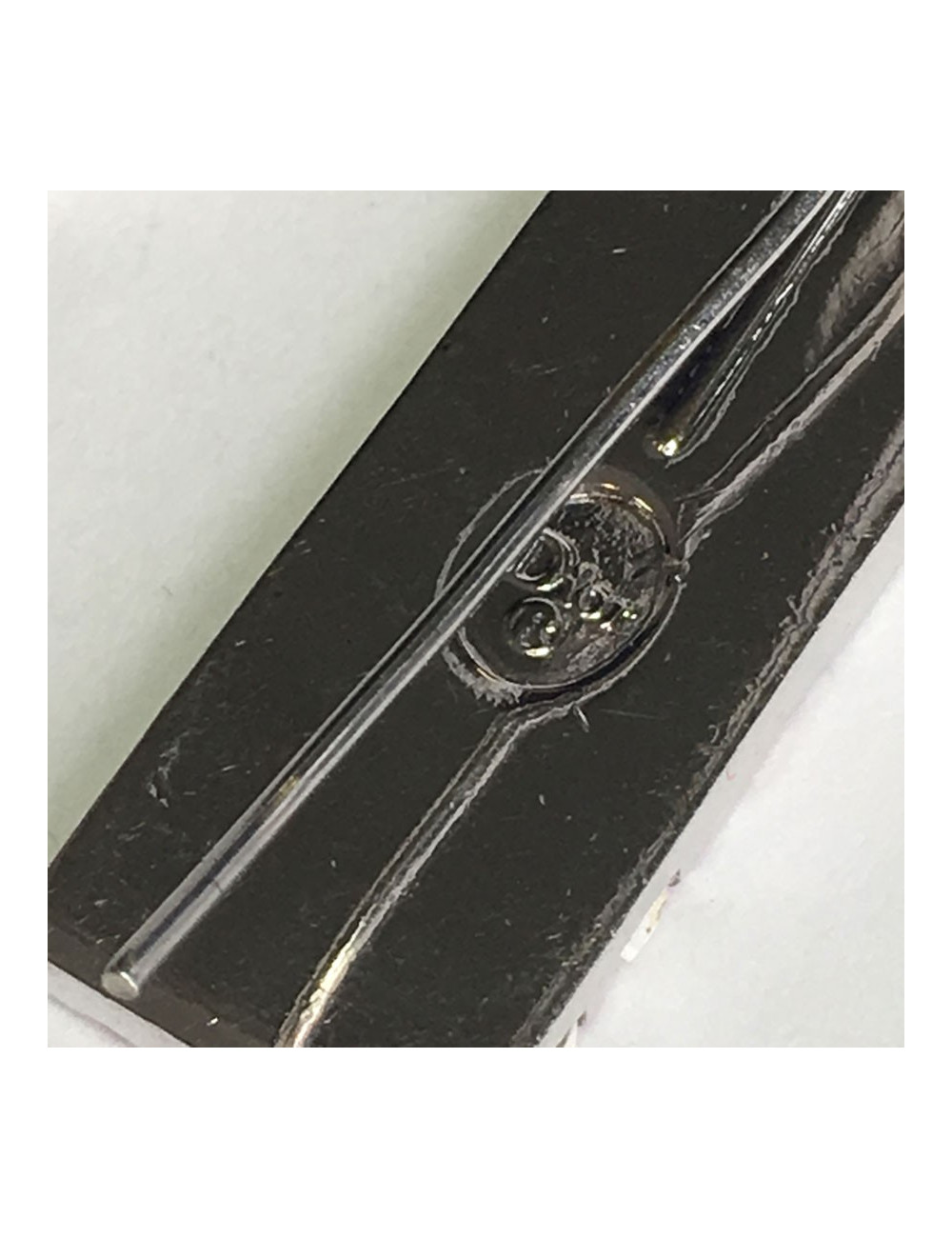 Nails DIOR monogram in pink enamel and Silver earrings