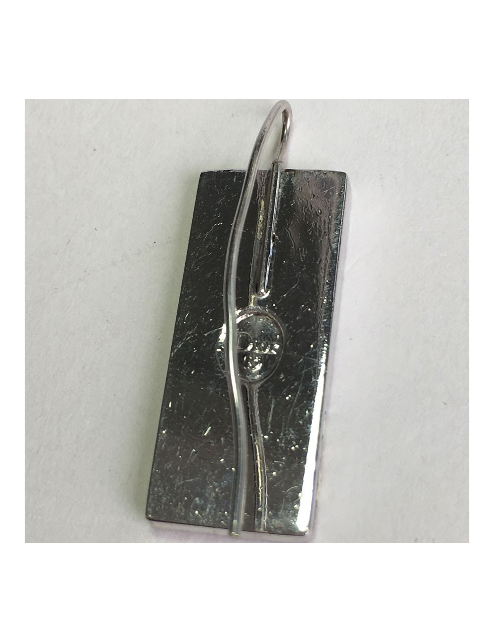 xxx Boucles d'oreille clous DIOR monogram en émail rose et métal argenté