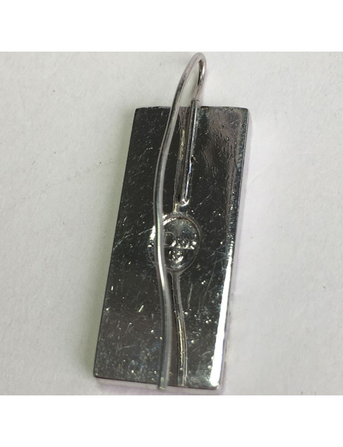 Nails DIOR monogram in pink enamel and Silver earrings