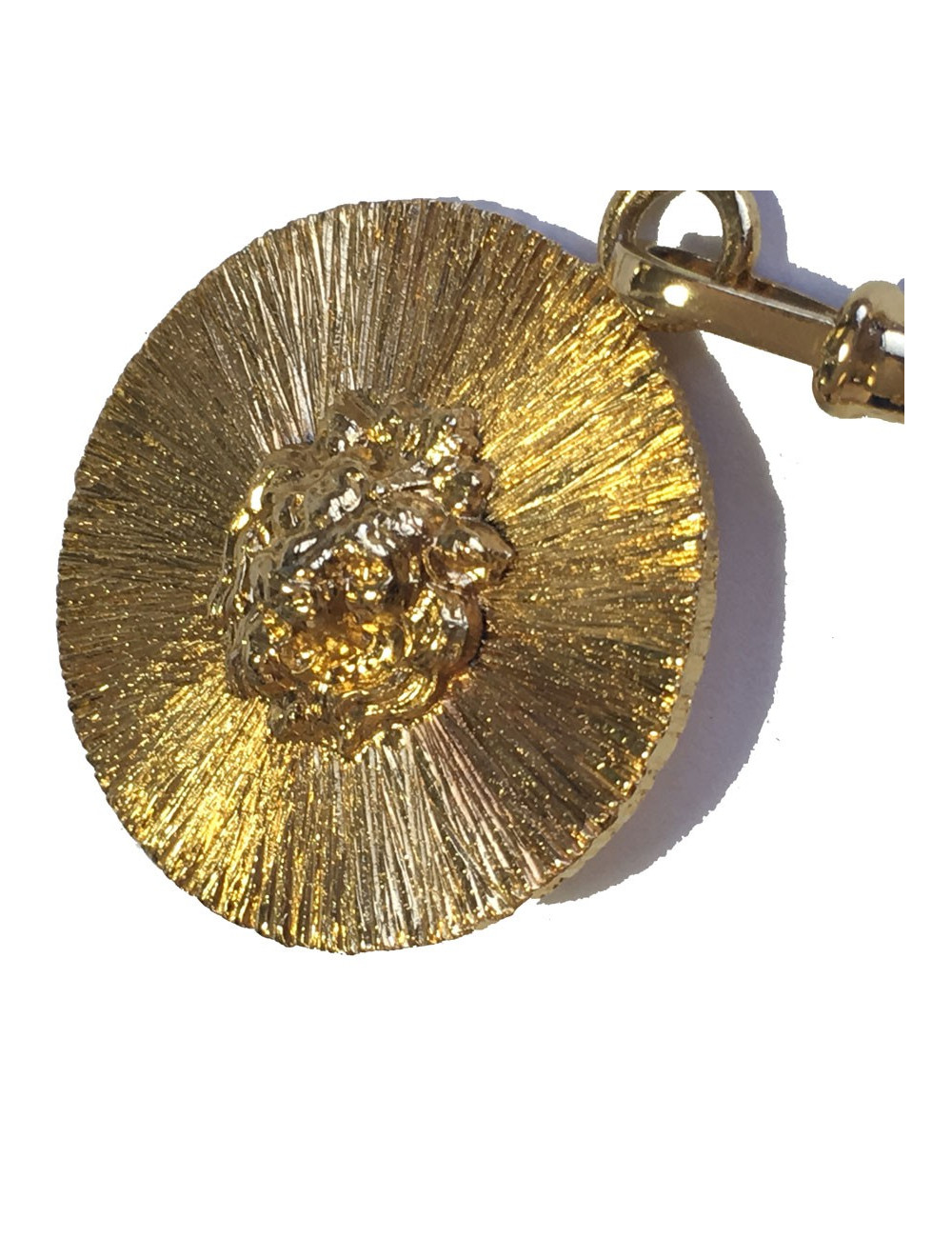 CHANEL vintage chain necklace belt in gilded metal