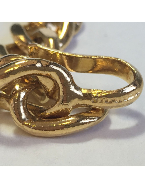 CHANEL vintage chain necklace belt in gilded metal