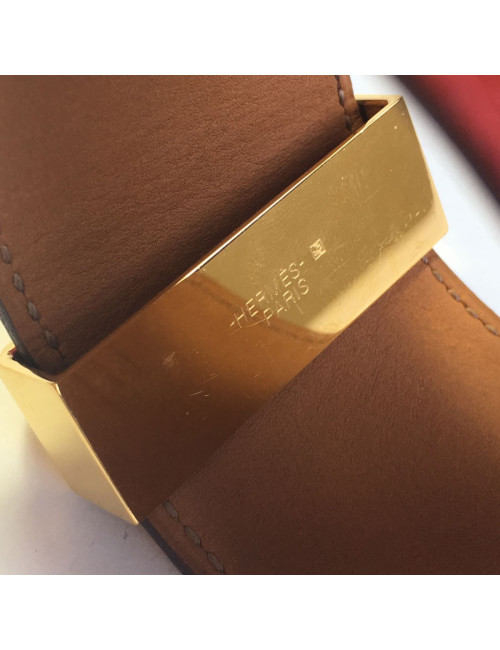 CDC Fido HERMES cuff red epsom leather