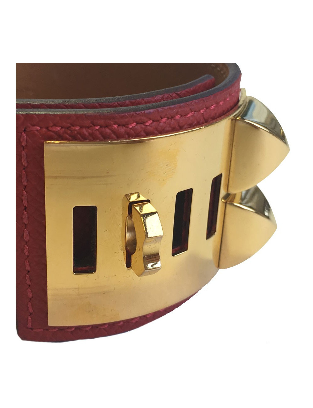 CDC Fido HERMES cuff red epsom leather