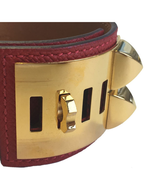 CDC Fido HERMES cuff red epsom leather
