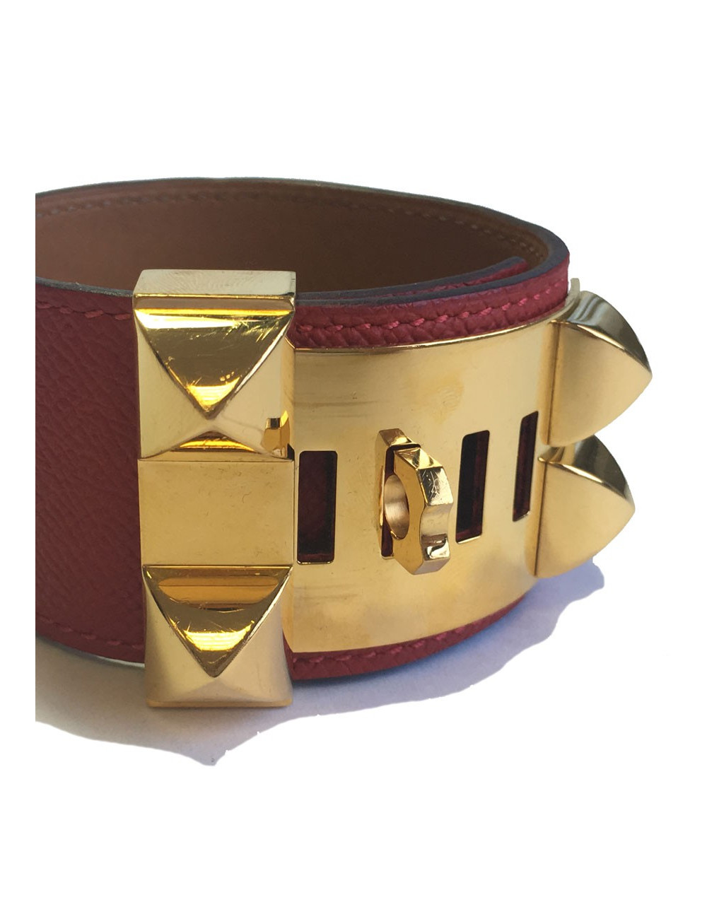 CDC Fido HERMES cuff red epsom leather