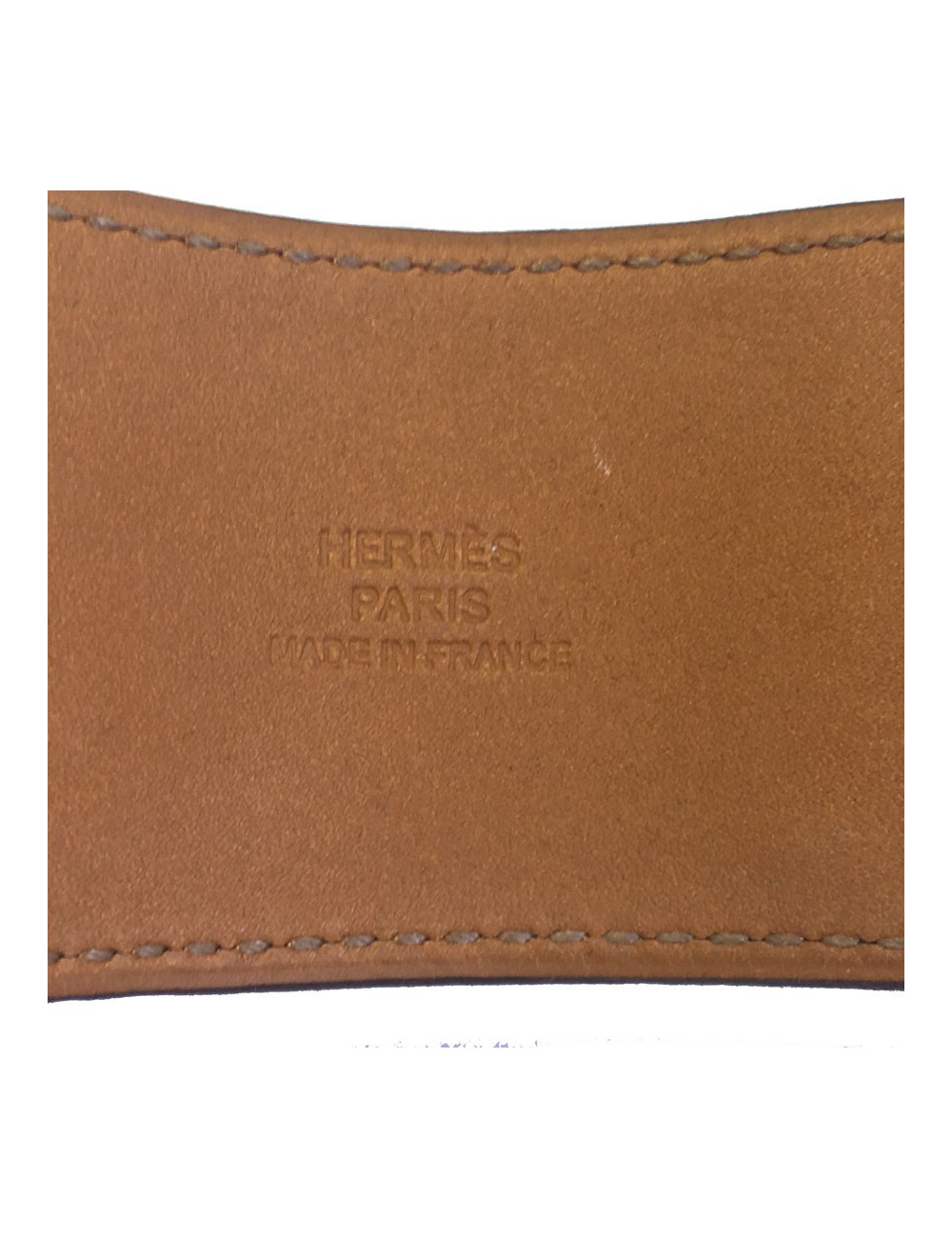 xxx Manchette CDC Médor HERMES en cuir epsom rouge