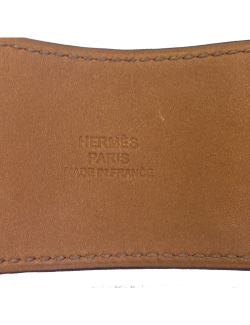 xxx Manchette CDC Médor HERMES en cuir epsom rouge