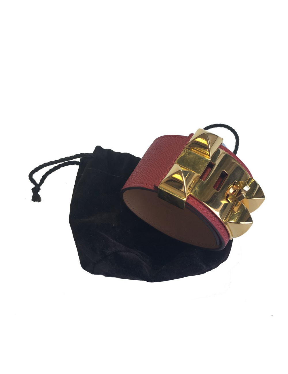 CDC Fido HERMES cuff red epsom leather