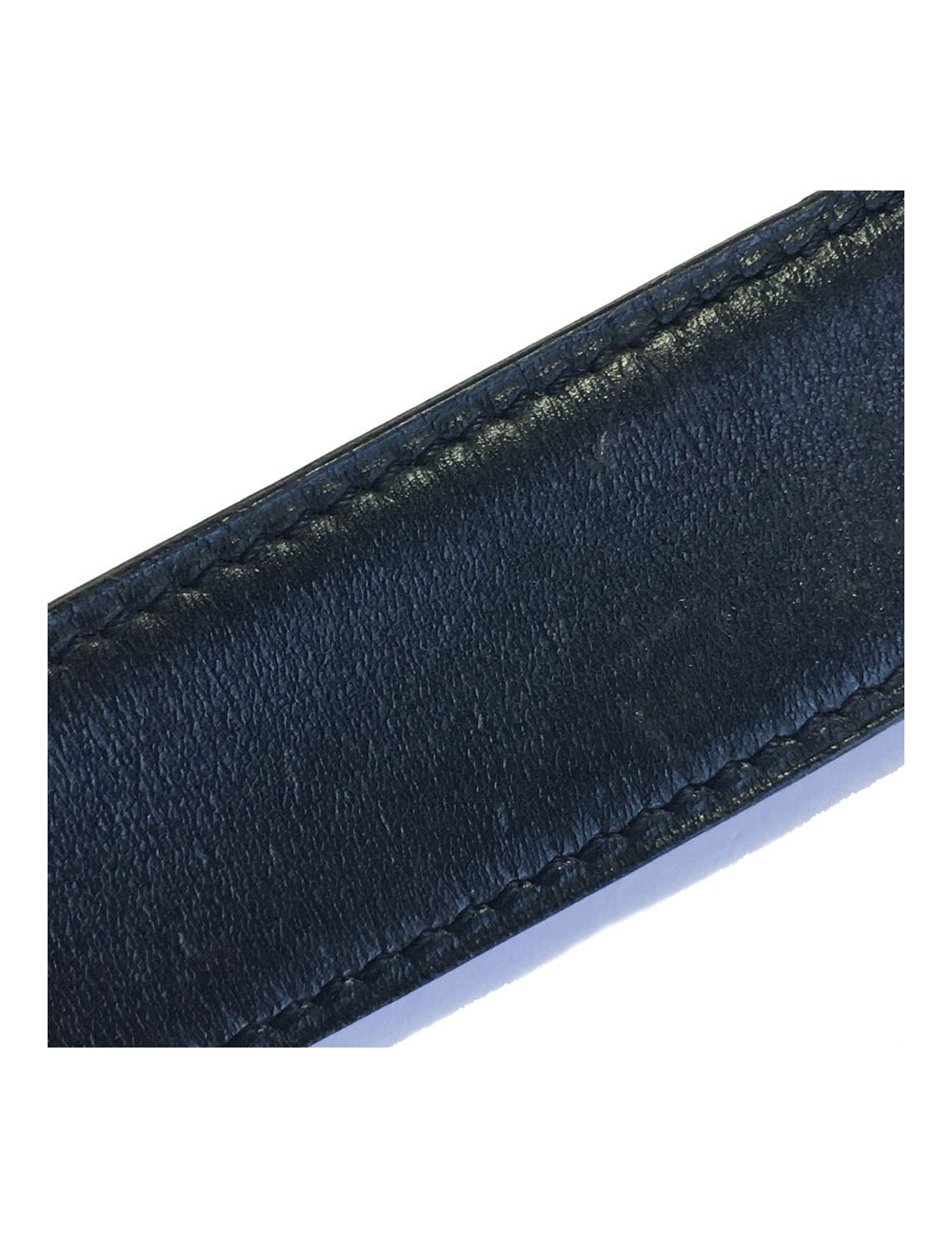 Ceinture H HERMES T70 cuir box et cuir courchevel bicolore