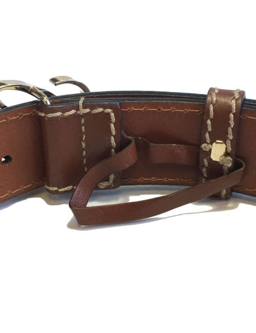 Ceinture GUCCI en cuir marron 