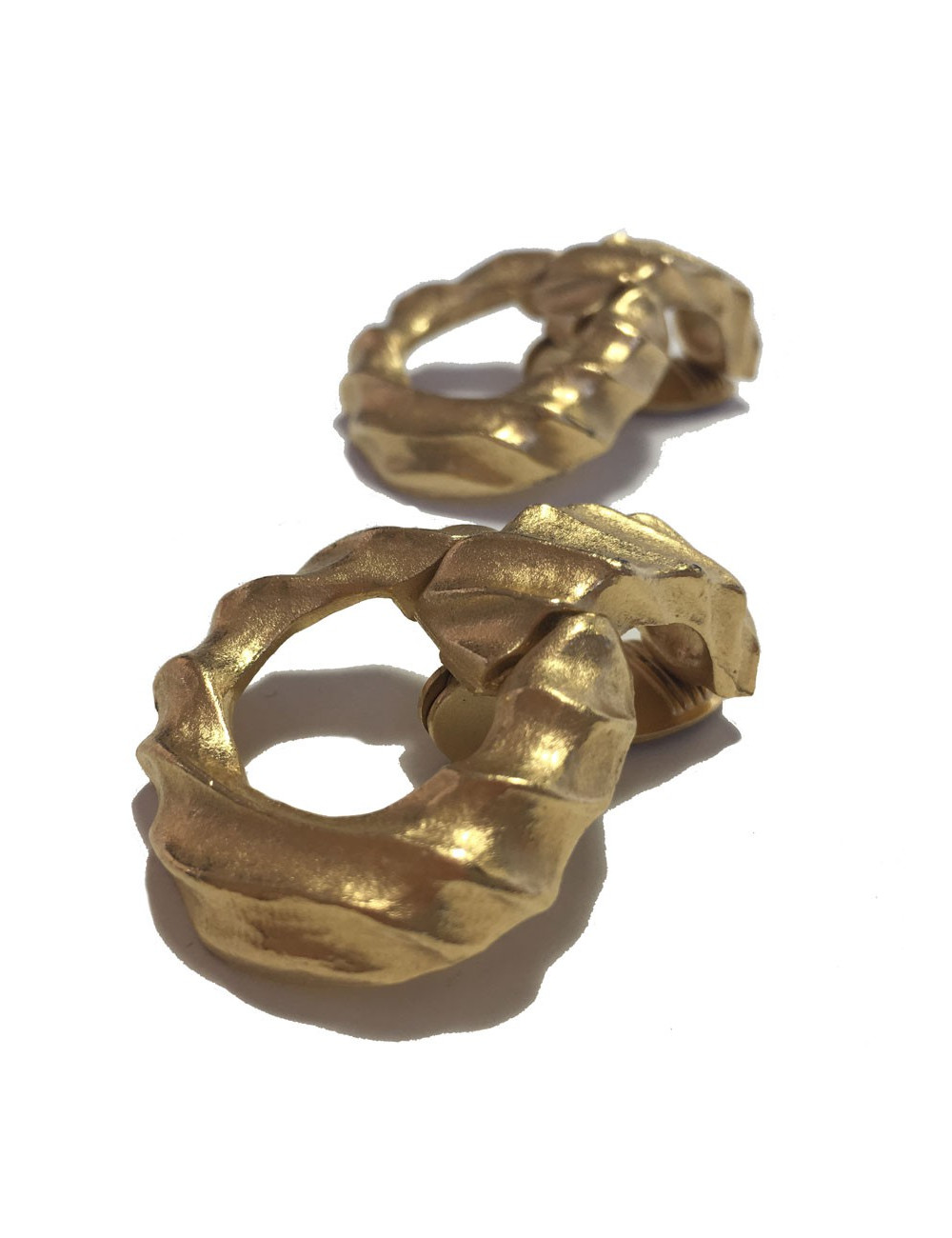 Boucles d'oreille clips GIVENCHY en métal doré