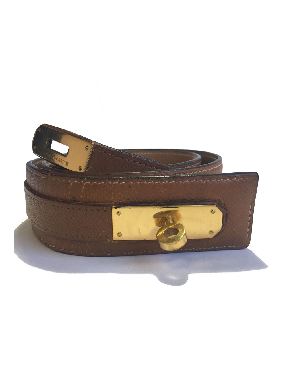 xxx Ceinture Kelly HERMES T72 cuir courchevel gold
