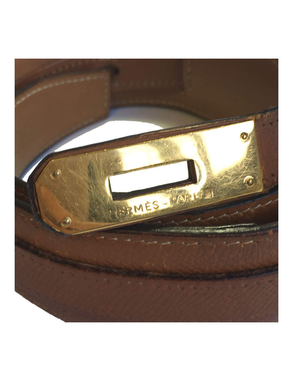 xxx Ceinture Kelly HERMES T72 cuir courchevel gold